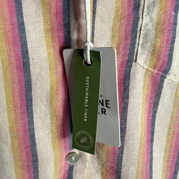 NWT Marine Layer Doze Short Sleeve PJ Pajama Top in Retro Ombre Stripe Size XS - Picture 3 of 8